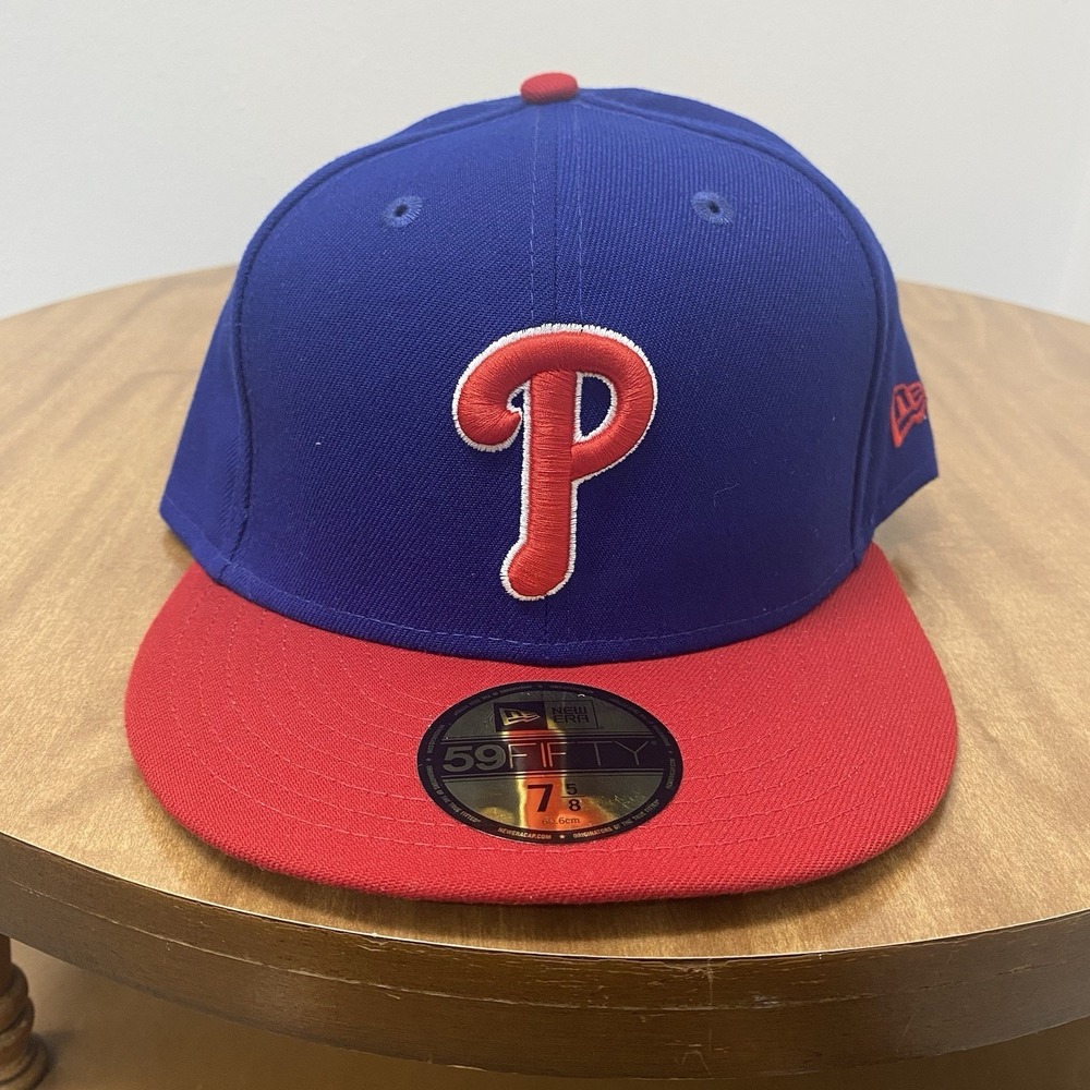Philadelphia‎ Phillies 7 5/8 New Era Authentic On-Field 59FIFTY Fitted Hat Blue